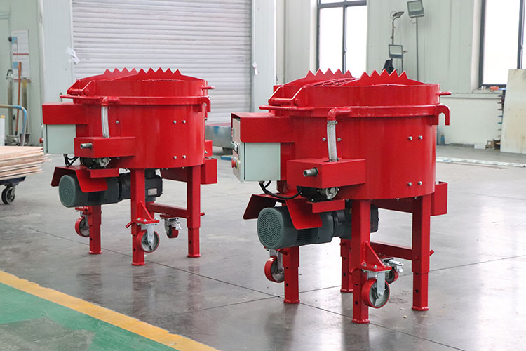 100kg-castable-pan-mixer-in-Indonesia